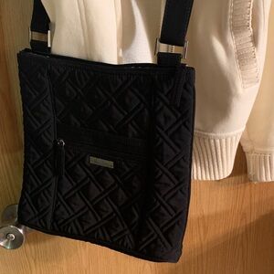 NEW Vera Bradley Quilted Black Crossbody Bag